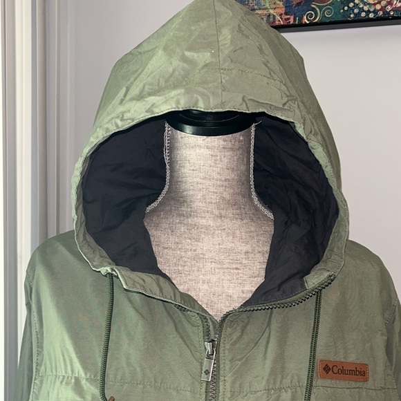 Columbia Men's wheeler peak windbreaker green size Small - Picture 3 of 9